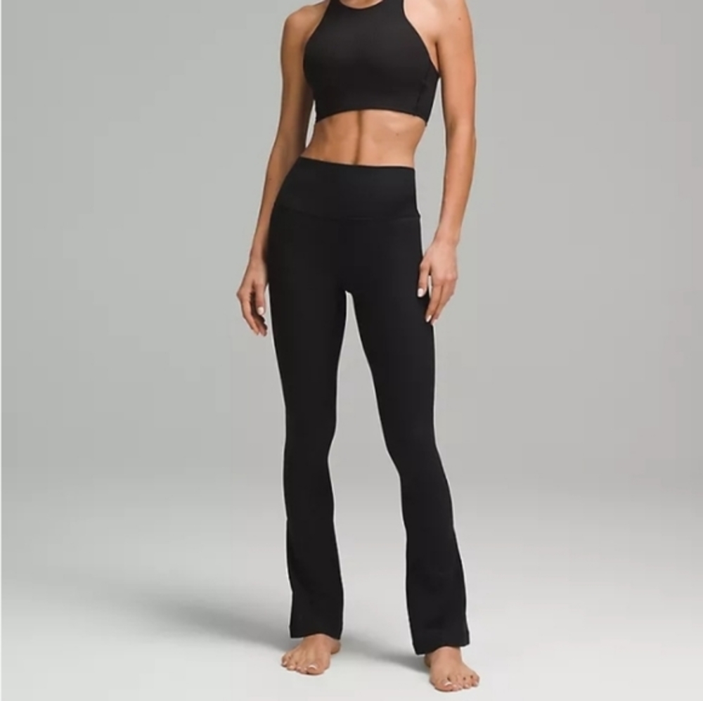 Lululemon Align Rib Mini-Flare Pant  Black Size 4 *XShort 28" inseam NWT